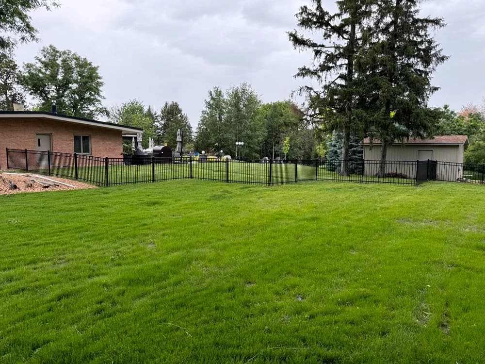Steel ornamental fence project completed by Great Plains Fence, Sioux Falls, SD