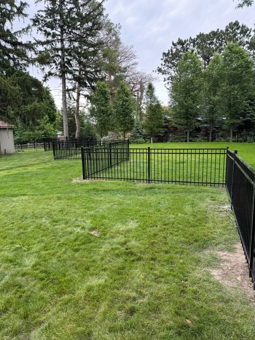Commercial ornamental steel fence by Great Plains Fence, Southeast South Dakota