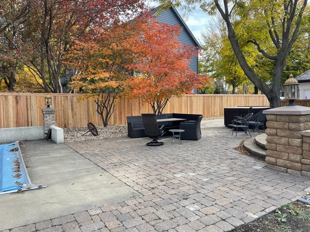 Residential wood privacy fence project by Great Plains Fence in Sioux Falls, SD
